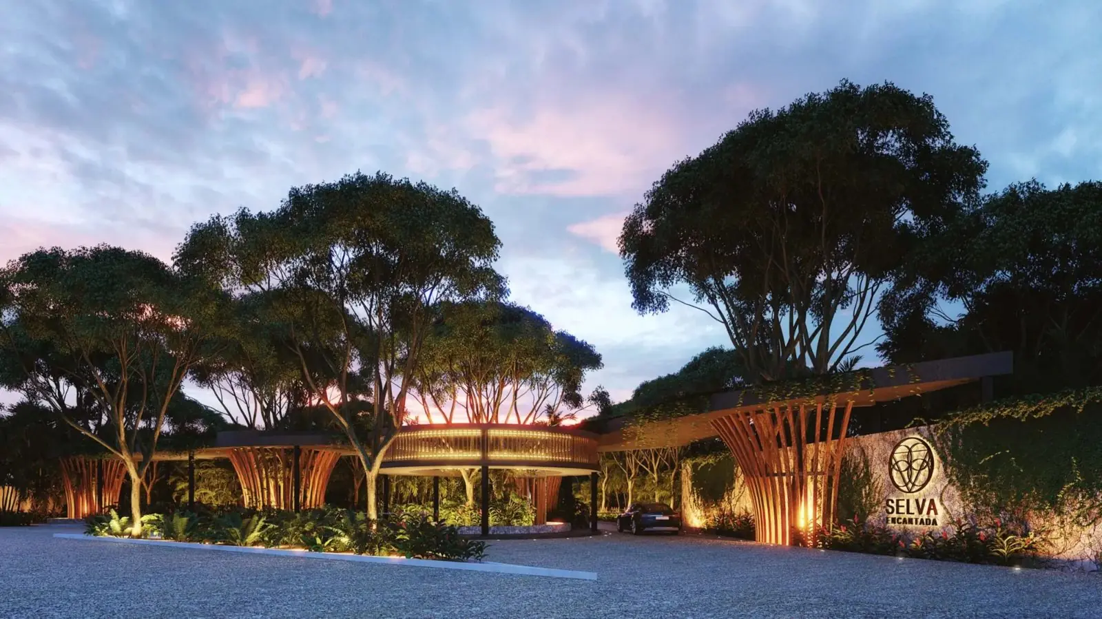 Main entrance, rendering